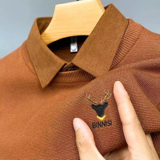 Sweater Men's Polo T-Shirt – Classic Fit, Breathable Cotton, Everyday Comfort